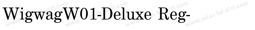 WigwagW01-Deluxe Reg字体转换